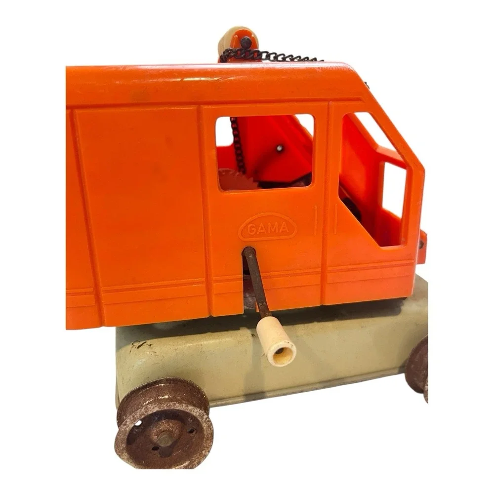 Vintage GAMA Toys Crawler Bucket Crane- See Description